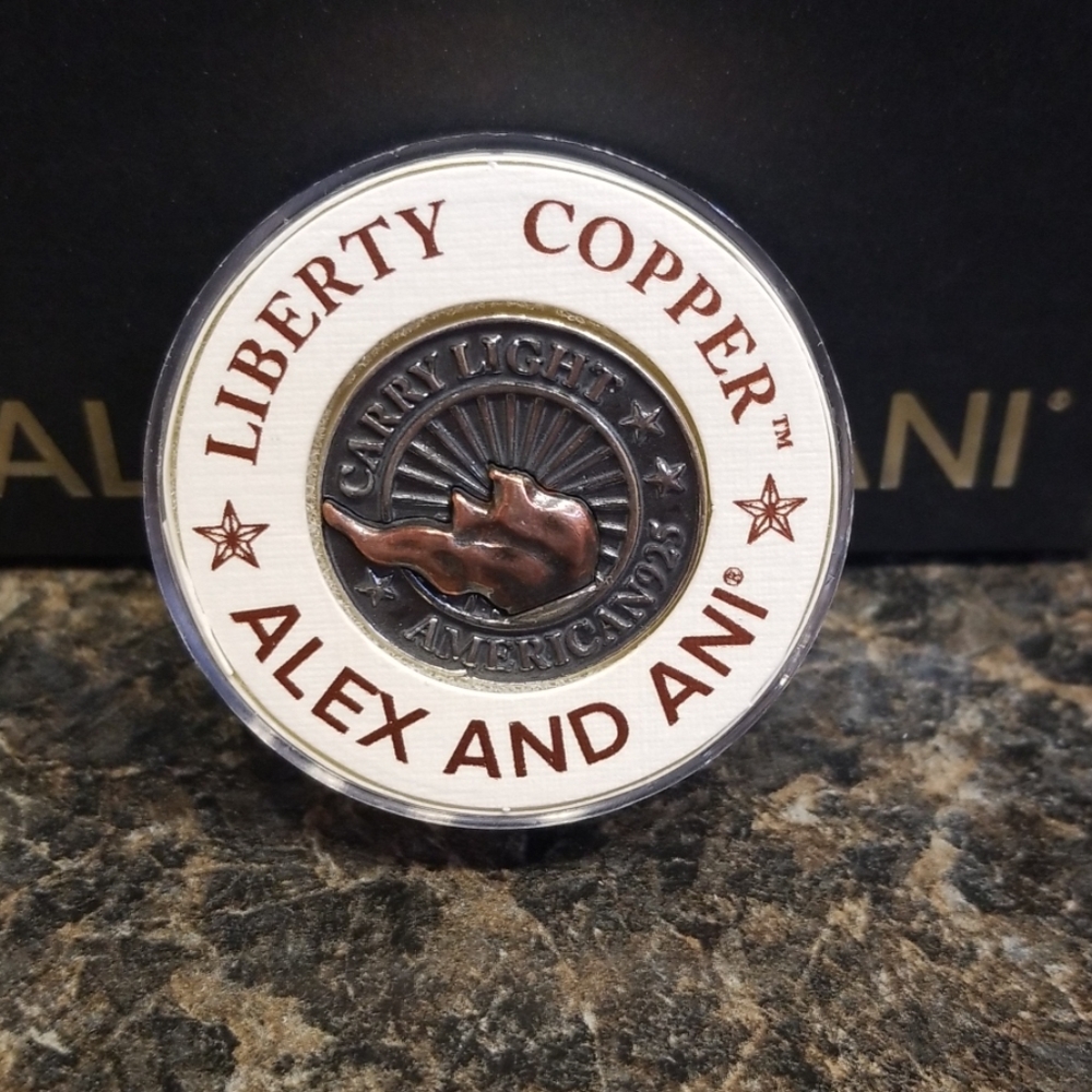 ALEX AND ANI Collectable Liberty Copper Coin